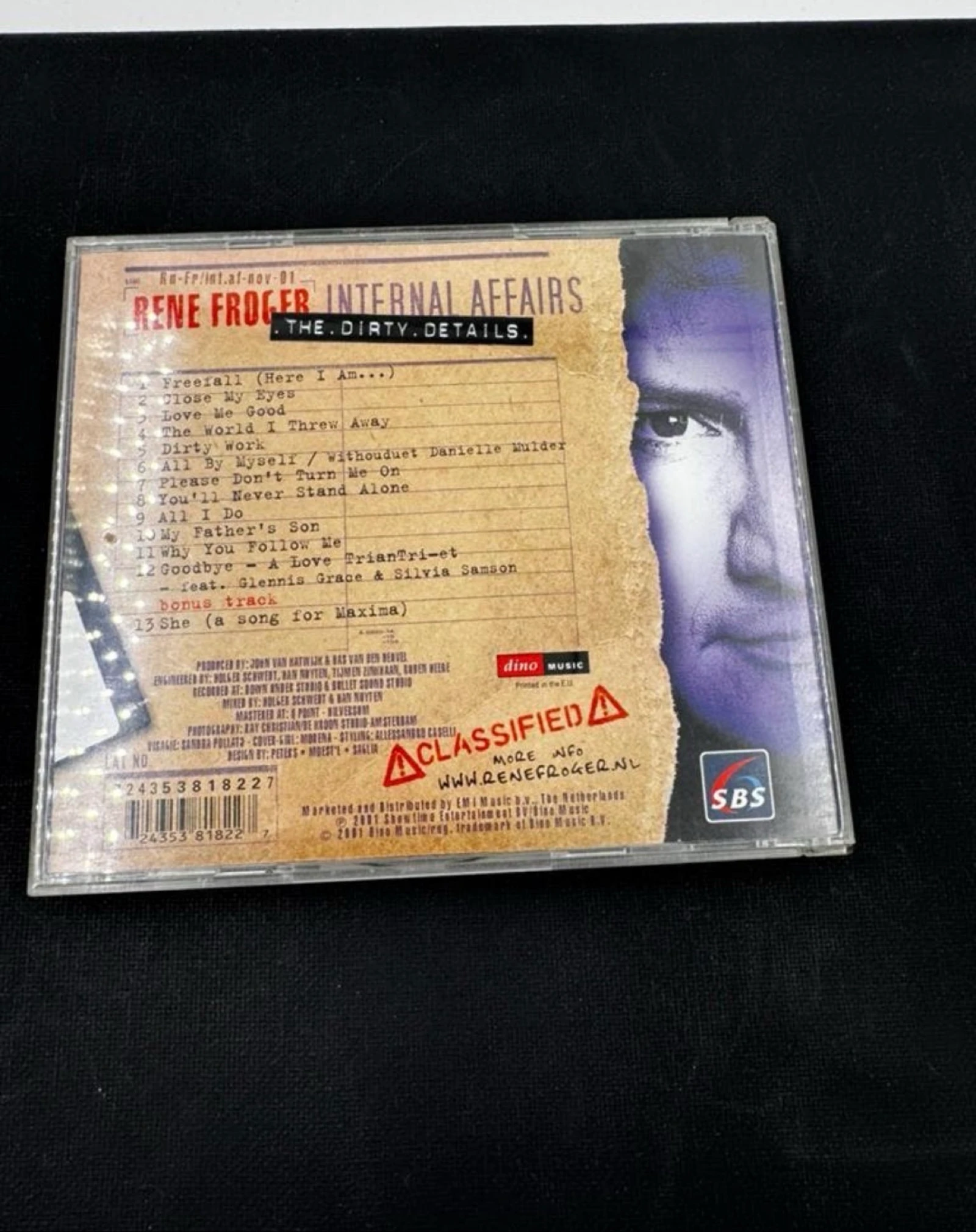 René Froger - Internal Affairs CD – photo 2
